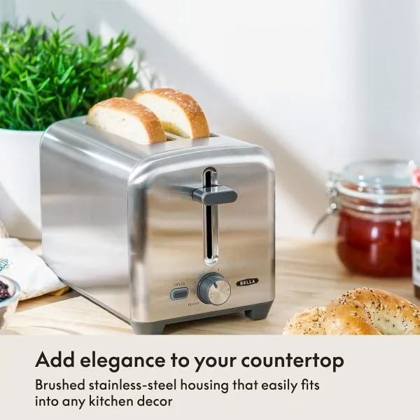 Bella 2 slice toaster, Stainless - Image 2