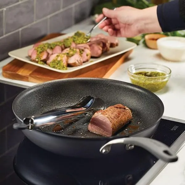Circulon A1 Series with ScratchDefense Technology Nonstick Induction Frying Pan/Skillet, 12 Inch, Graphite - Image 2