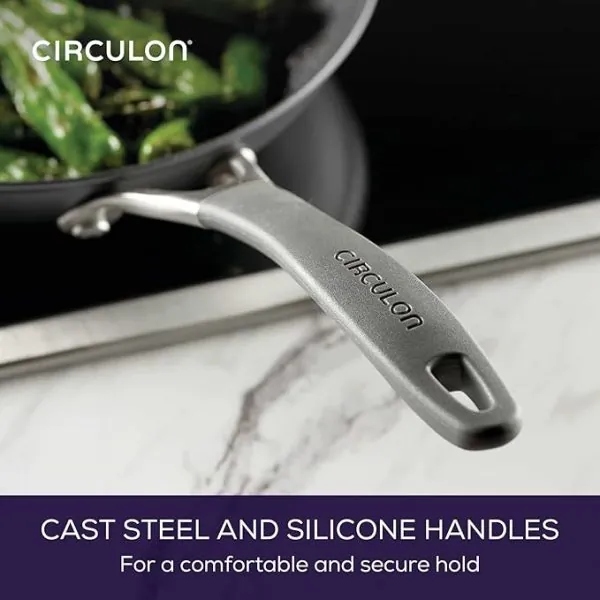 Circulon A1 Series with ScratchDefense Technology Nonstick Induction Frying Pan/Skillet, 12 Inch, Graphite - Image 4